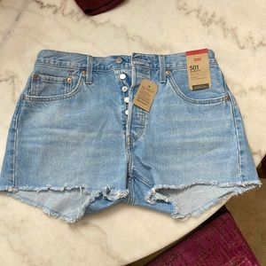 Levi’s 501 denim cut off shorts